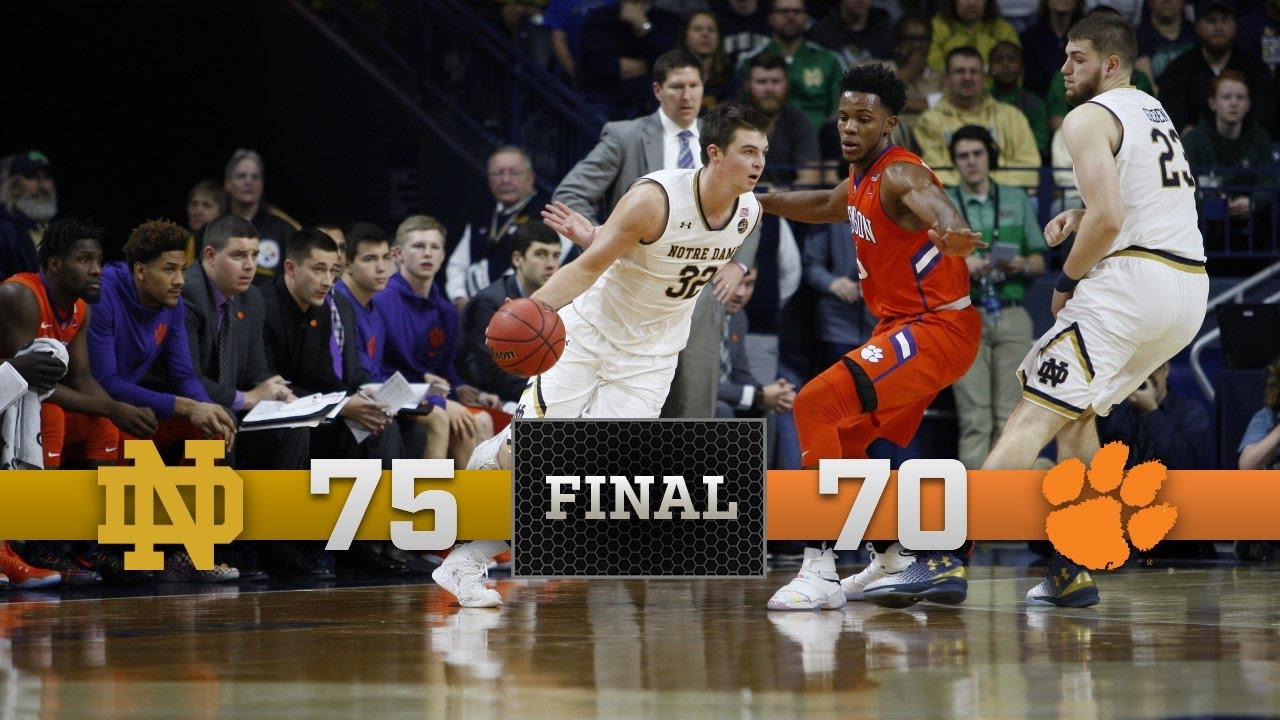 Notre Dame Men's Basketball Highlights vs Clemson