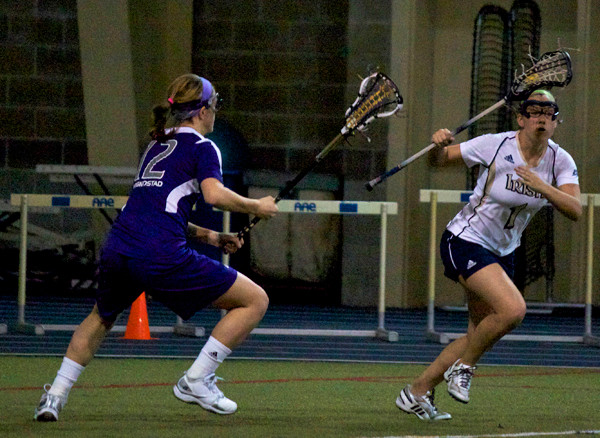 Maggie Tamasitis had two goals and three assists in Notre Dame's loss to Hofstra.