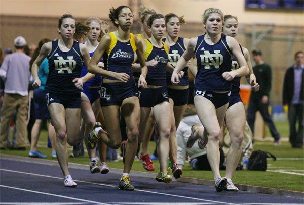 Lindsey Ferguson finished sixth in the women's 3000 meters at the Meyo Invitational.