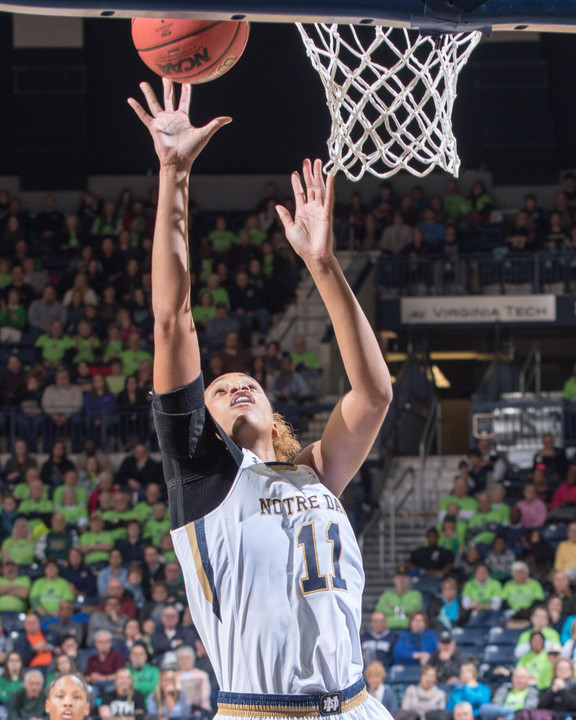 Brianna Turner goes up for a shot in the second quarter.
