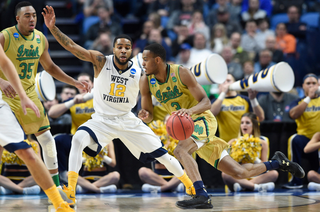 Notre Dame 71, West Virginia 83 (NCAA Second Round)