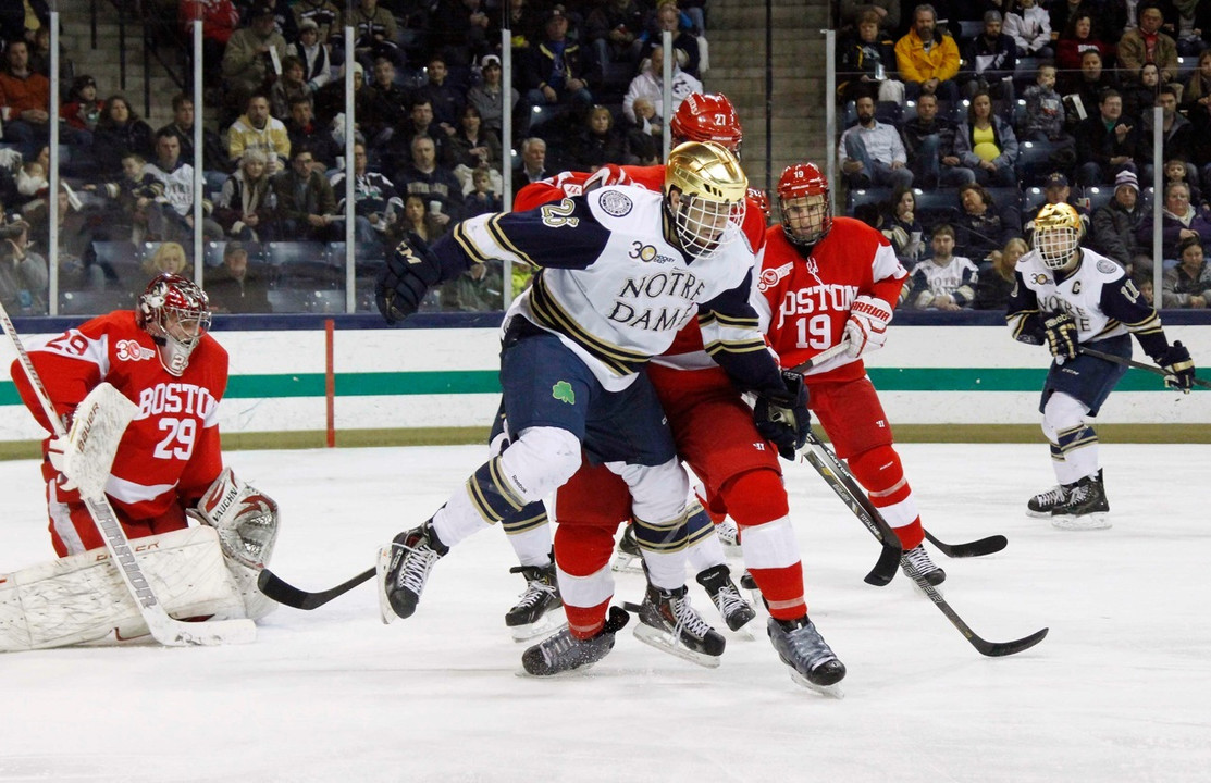 The Irish went 3-0 against Boston University last year.