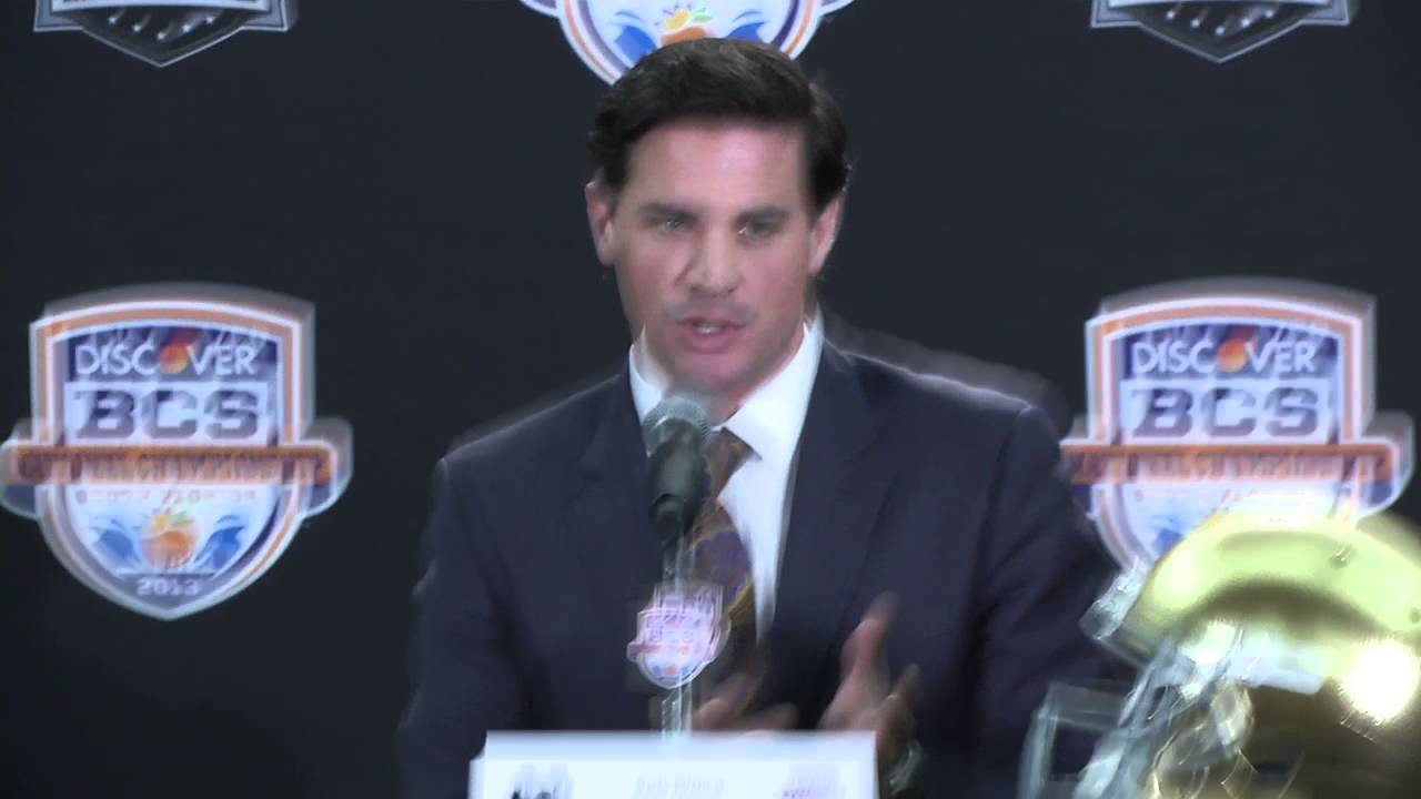 Coach Diaco/Manti Te'o BCS Championship Press Conference