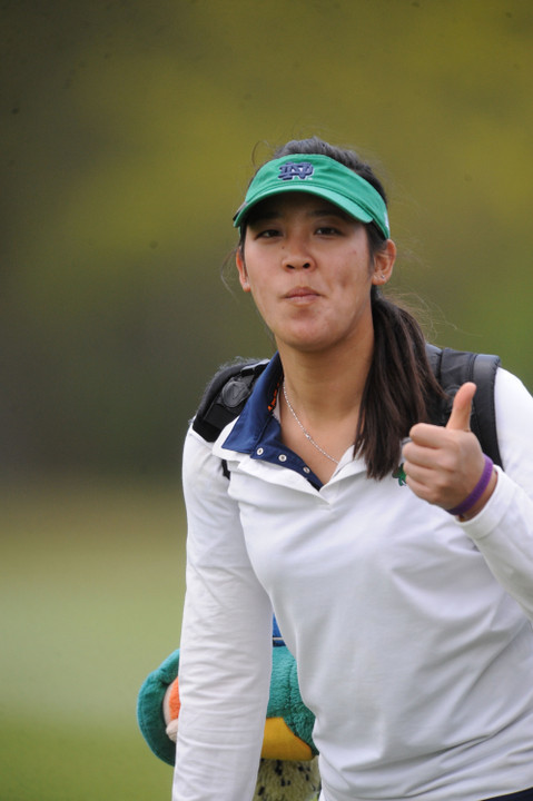 Sophomore Kristina Nhim shot a one-under par 71 in Saturday's second round of the Liz Murphey Collegiate Classic.