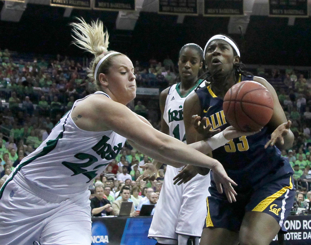 Sweet Sixteen Bound; Top-Seeded Irish Beat Cal 73-62 (AP)