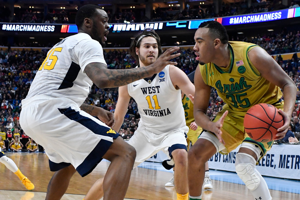 Notre Dame 71, West Virginia 83 (NCAA Second Round)
