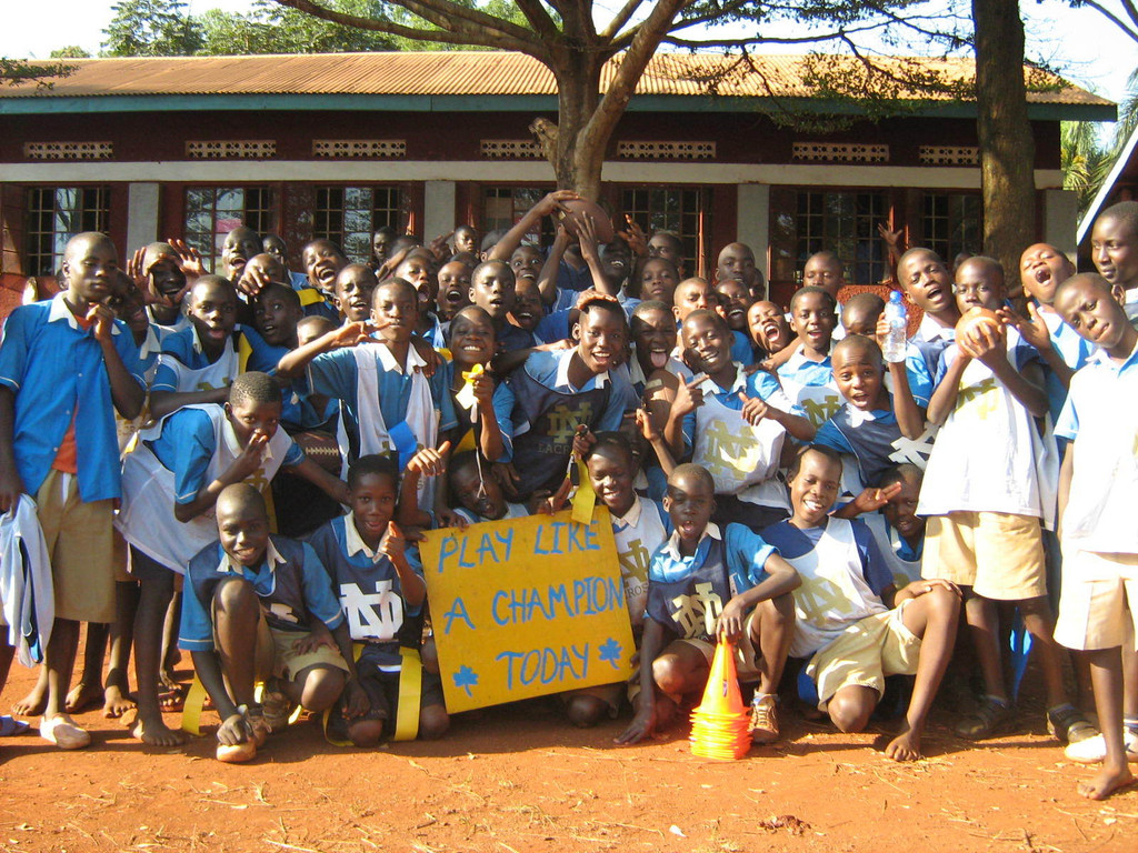 Monogram Winners Teach Ugandan Children To "Play Like A Champion Today"