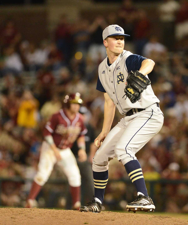 Junior RHP Nick McCarty earned a quality start after giving up just one run in 7.2 innings of work in a 5-1 win over Oklahoma that clinched a series win for Notre Dame.