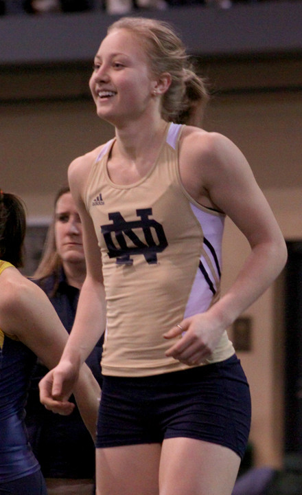 Nevada Sorenson finished third in the women's 100-meter hurdles at the Mt. SAC Relays.