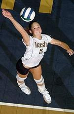 Sophomore Ellen Heintzman bettered her previous career high in kills by seven, finishing with 22.