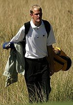 Sophomores Shane Sigsbee (above) and Cole Isban shot matching scores of four-over par 76 as Notre Dame moved into fifth place after the first round of the Augusta State Invitational on Saturday in Augusta, Ga.