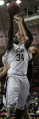Senior Torin Francis (above) will serve as a 2005-06 team captain along with classmate Chris Quinn.