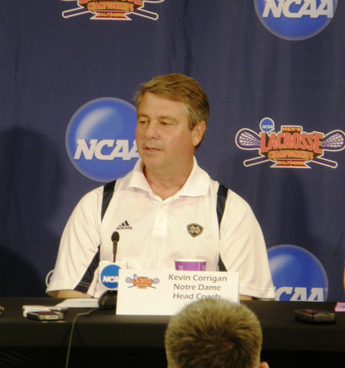 Notre Dame head coach Kevin Corrigan will help his upperclassmen explore career opportunities.