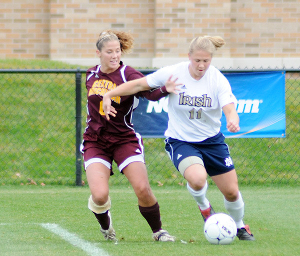 Former Notre Dame forward Michele Weissenhofer will suit up with her new team, the Chicago Red Stars of Women's Professional Soccer (WPS), when they visit old Alumni Field to take on Notre Dame at 6 p.m. (ET) Wednesday (admission is free).