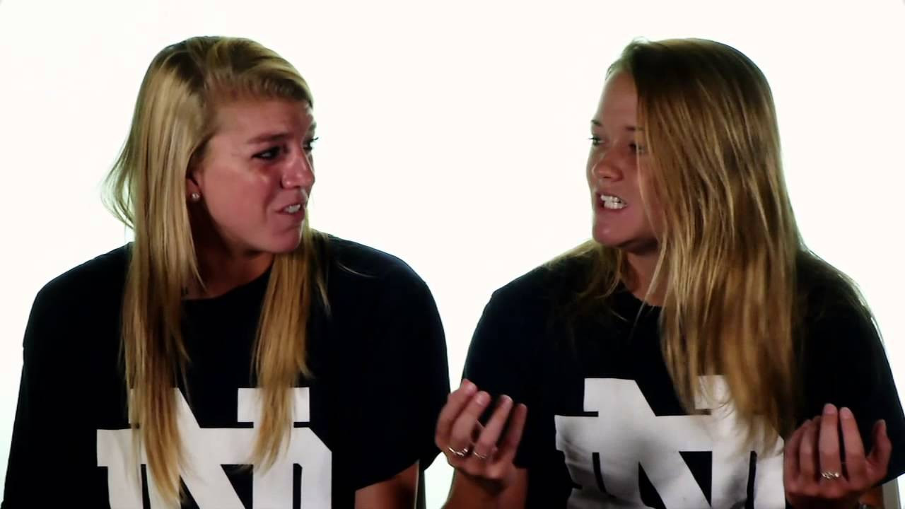 Taylor Schneider and Sammy Scofield - Student. Athlete. Irish.