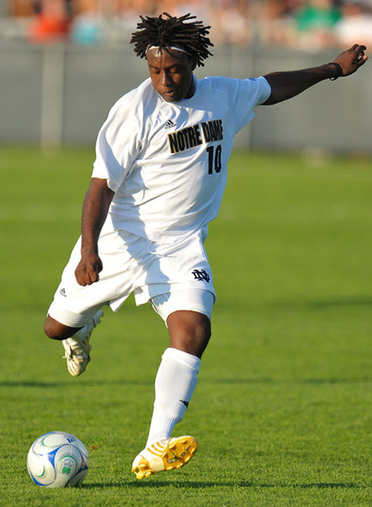 Senior forward Tamba Samba and the Fighting Irish carry a top-10 national ranking into the 2009 season.