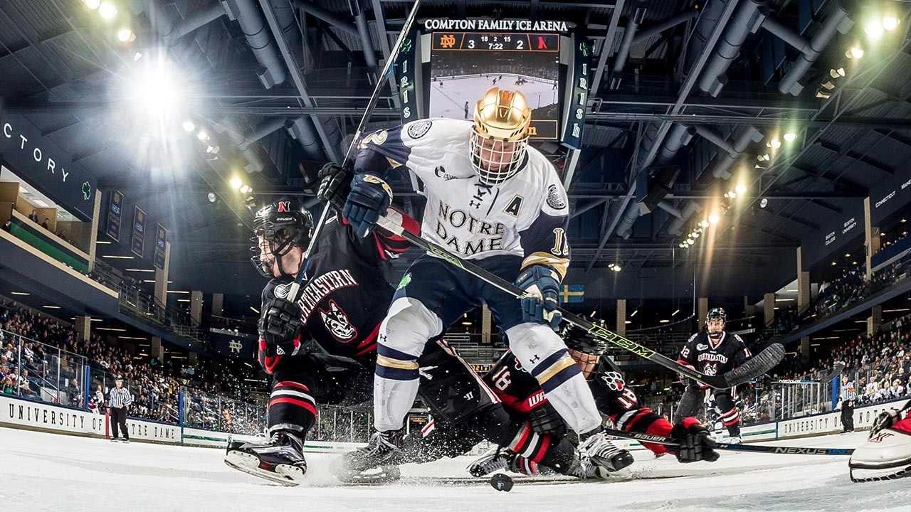 Sam Herr and the Irish will open the postseason against Northeastern on Friday night.