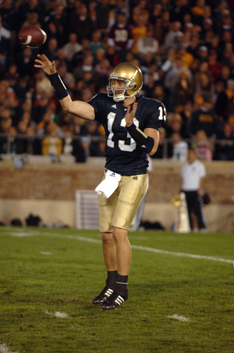 Head coach Charlie Weis announced Tuesday that junior quarterback Evan Sharpley will make his first career start Saturday afternoon vs. #13/9 USC at Notre Dame Stadium.