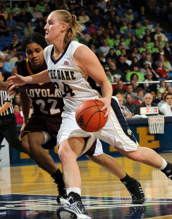 Senior guard Lindsay Schrader is averaging a team-high 13.1 points and 6.7 rebounds per game as the Irish get set to tip off BIG EAST play Saturday at Seton Hall.