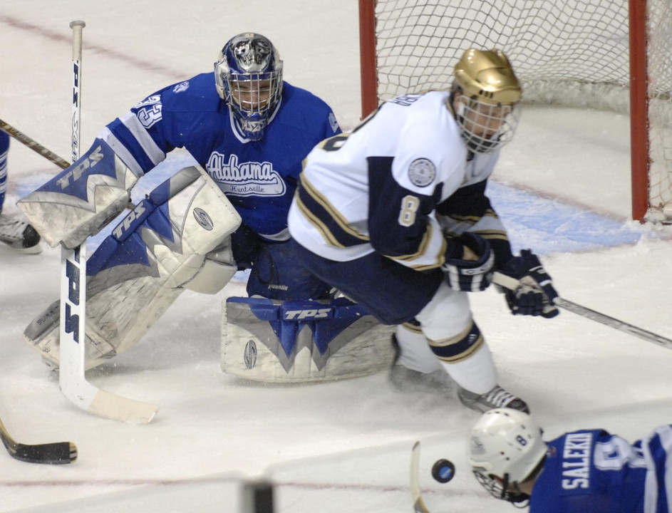 NCAA First Round - Notre Dame 3, Alabama-Huntsville 2 (2 OT)