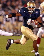 Ryan Grant lists his toughest class at Notre Dame as statistics.