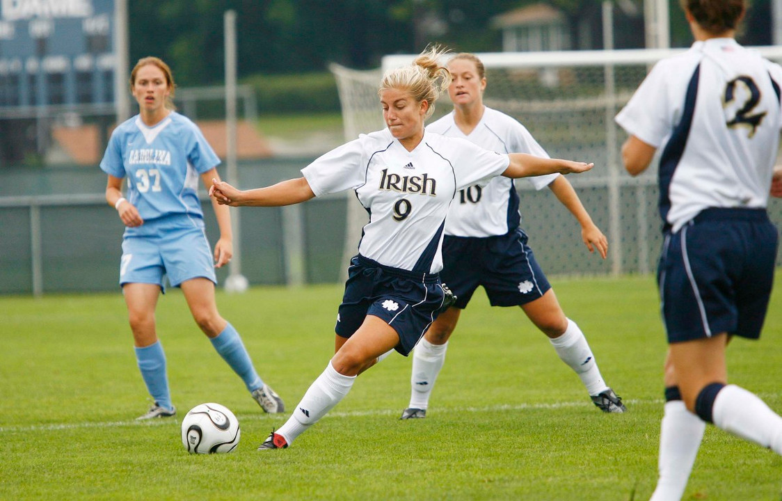 Freshman  Lauren Fowles had an impressive game in the preseason battle with UNC - but the prep midfielder has spent most of the season playing at center back, in place of injured teammate Haley Ford.