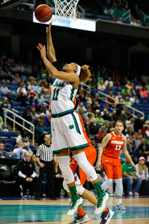 Brianna Turner (11) gets a layup. Credit: Jim Dedmon-USA TODAY Sports