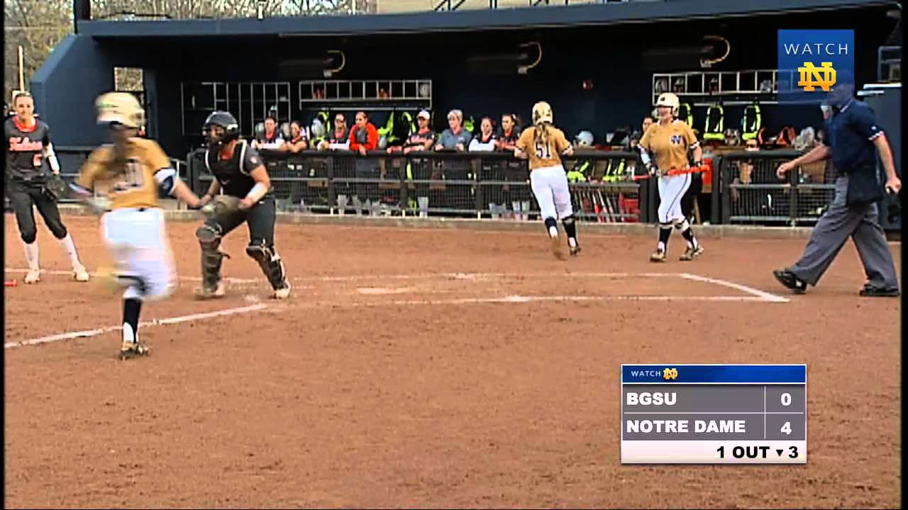 Notre Dame vs. Bowling Green Softball Highlights