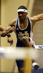 Senior Selim Nurudeen garnered All-America honors in the 60-meter hurdles at the NCAA indoor championships on Friday.