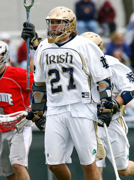 Notre Dame senior attackman Ryan Hoff.