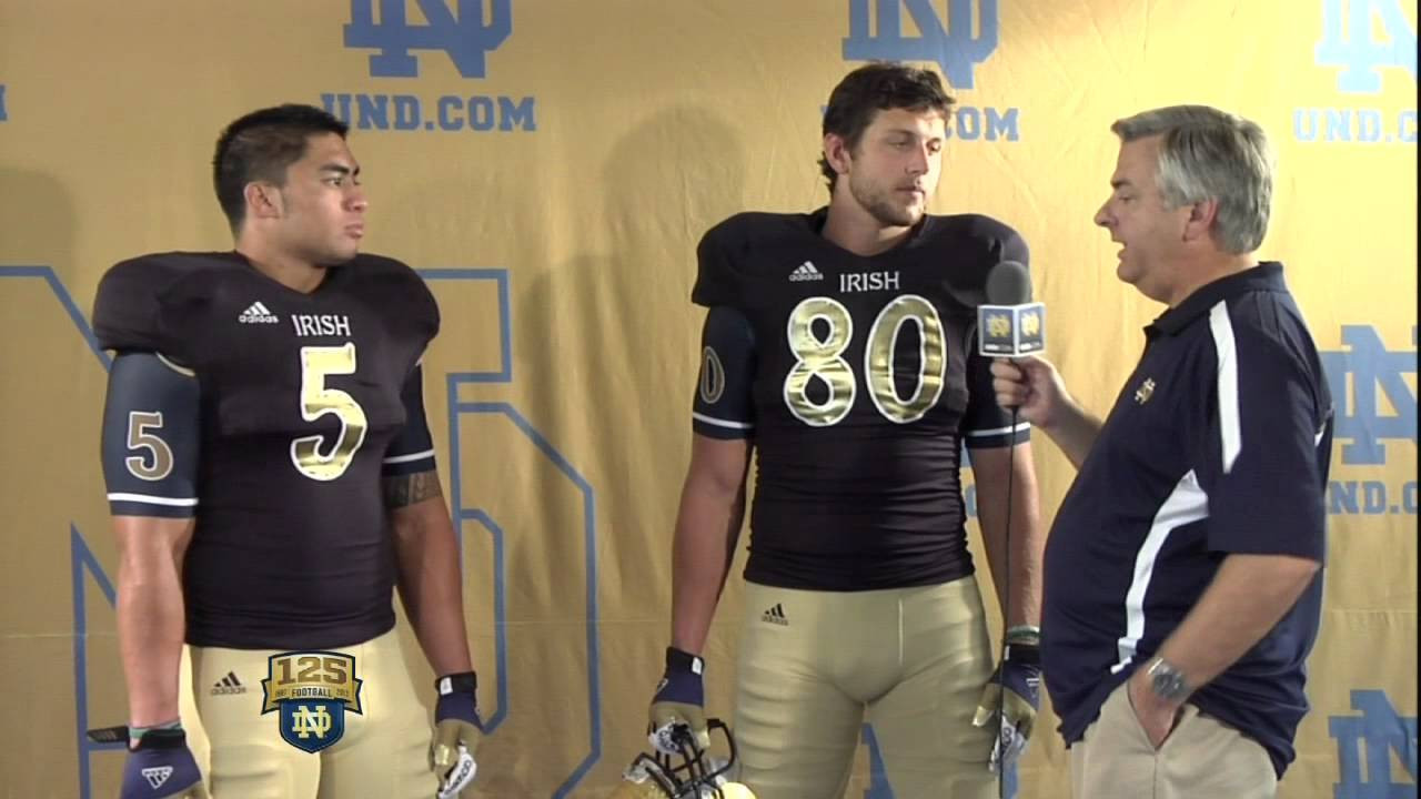 Notre Dame Shamrock Series Uniform Unveiling - UND.com Media Day Live