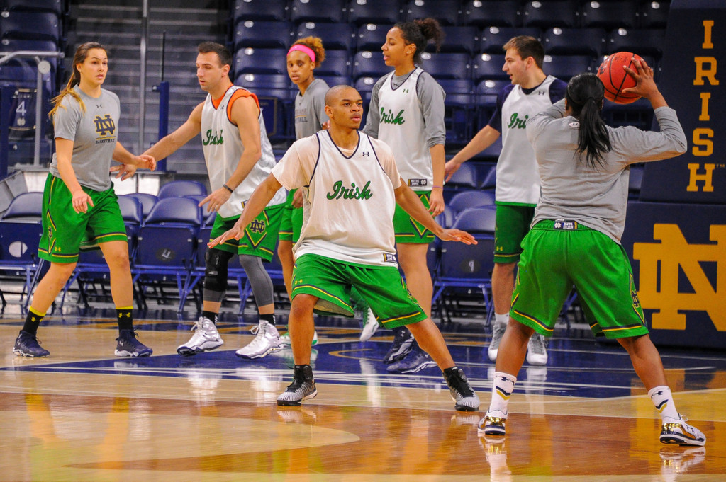 ND Women's Basketball Practice Players