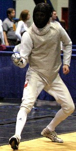 Freshman foilst Jakub Jedrkowiak's strong 9-6 start at the NCAAs (pictured) could be a key to Notre Dame's title hopes (photo by Pete LaFleur).