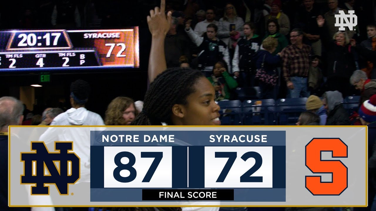 Highlights | @ndwbb vs. Syracuse (2017)