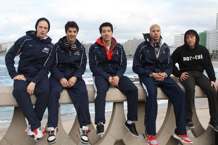 Gerek Meinhardt, pictured here with Race imboden, Alex Massialas, Miles Chamley-Watson and David Willette, won his 3rd Pan Am title this past week and anchored the men's foil squad to an impressive 7th gold medal.