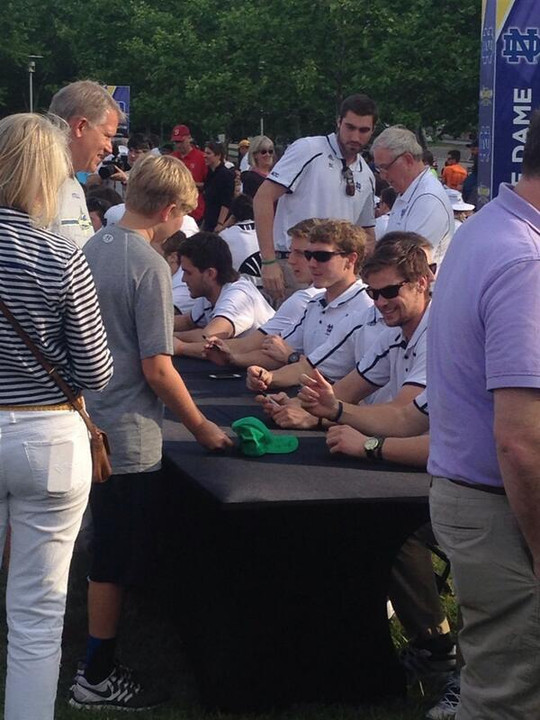 FanFest and a stadium practice session highlighted Notre Dame's Friday in Baltimore.