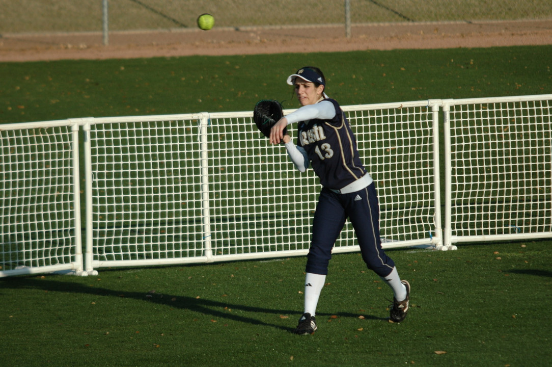 Alexa Maldonado tripled for Notre Dame during the Kajikawa Classic, the first for the Irish on the season.