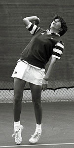 Kim Pacella finished her career with a 93-52 record in singles, which at the time put her third on Notre Dame's career list.