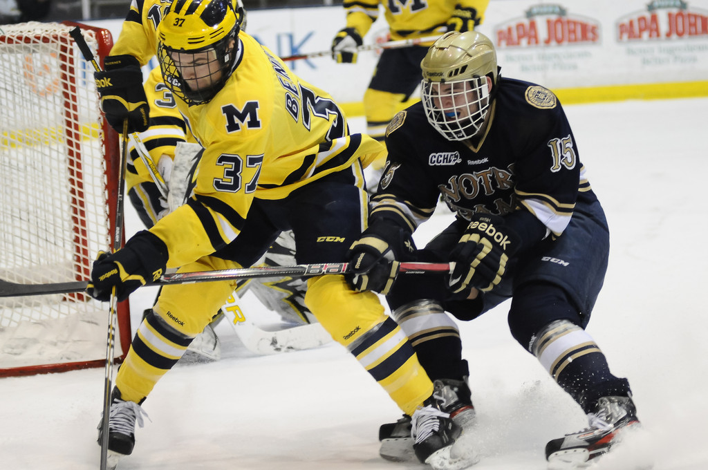 Notre Dame Ice Hockey  vs Michigan Game 2 (CCHA Quarterfinals) on March 10, 2012