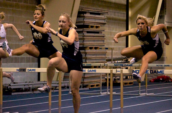 Senior Maddie Buttinger won the pentathlon on Friday.