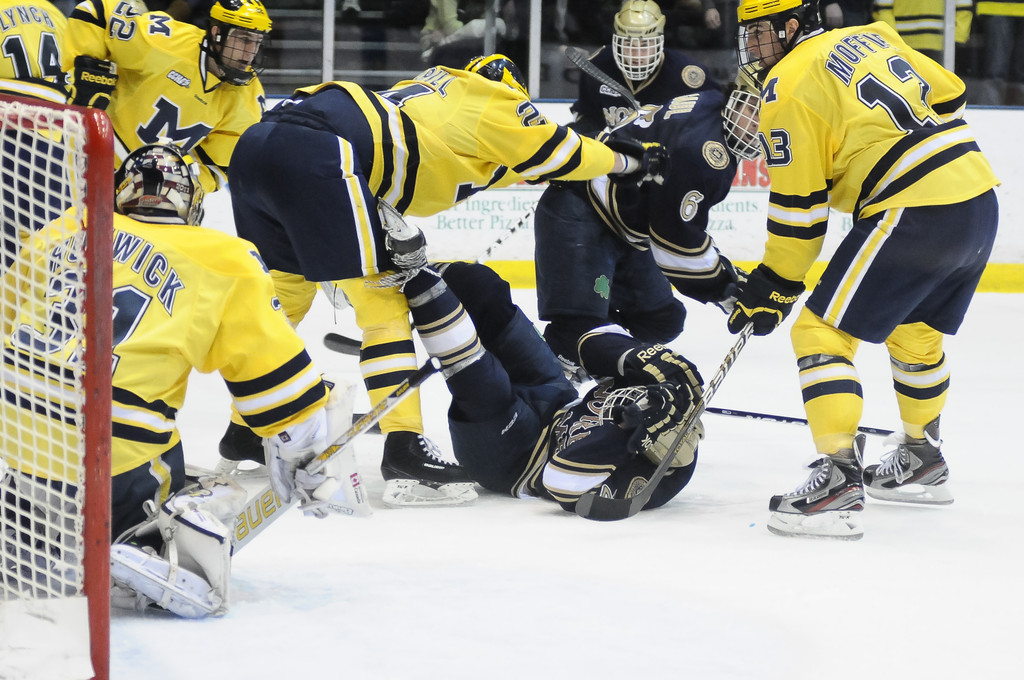 Notre Dame Ice Hockey  vs Michigan Game 2 (CCHA Quarterfinals) on March 10, 2012
