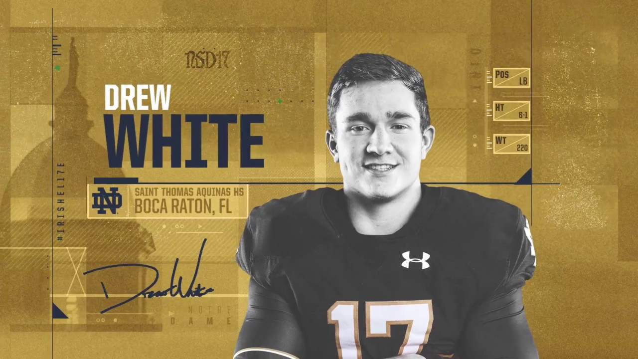 Drew White Highlights - Notre Dame Football - NSD17
