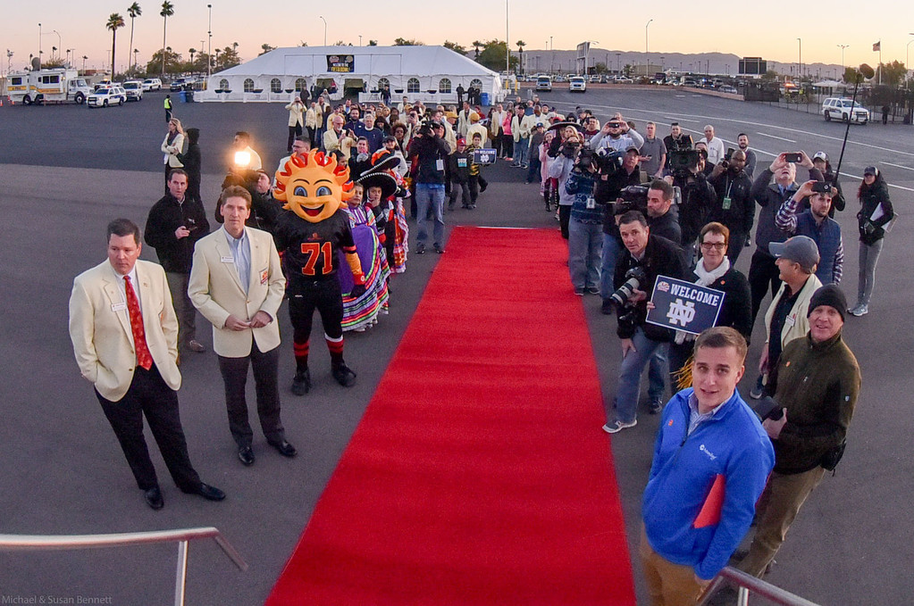 Irish Arrive at Fiesta Bowl