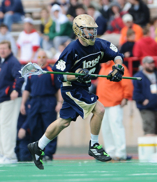 Irish long-stick midfielder Mike Creighton netted a goal against North Carolina last season.