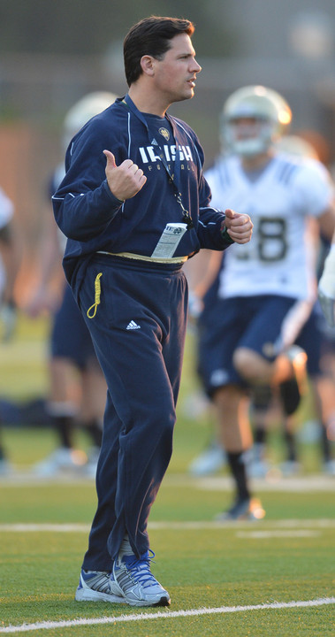 University of Notre Dame assistant head coach/defensive coordinator/linebackers coach Bob Diaco.