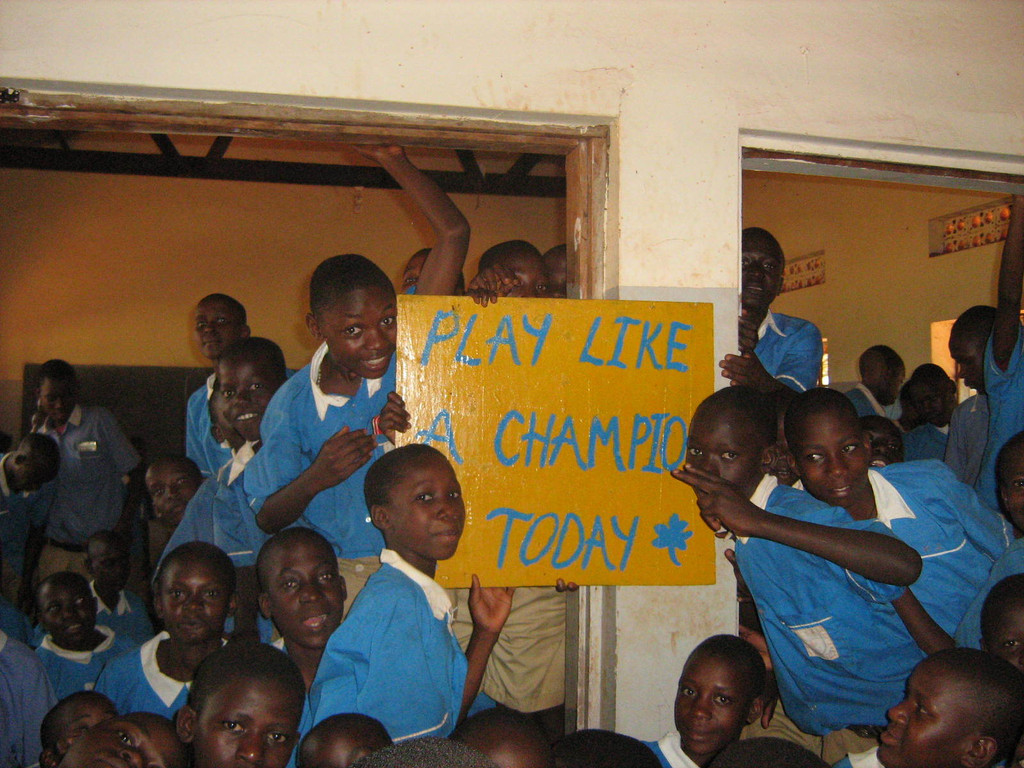 Monogram Winners Teach Ugandan Children To "Play Like A Champion Today"
