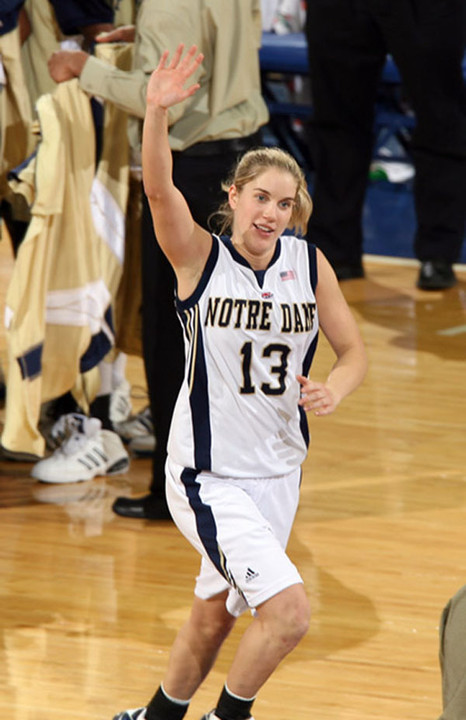 Senior guard Megan Duffy played her final game in a Notre Dame uniform on Saturday, scoring two points and dishing out three assists in the WBCA All-Star Challenge, held in Boston. Earlier in the day, Duffy was named a Kodak/WBCA honorable mention All-American for the second consecutive year.