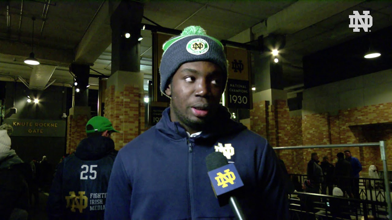 @NDFootball | Adetokunbo Ogundeji Post Game Interview vs. Florida State (2018)