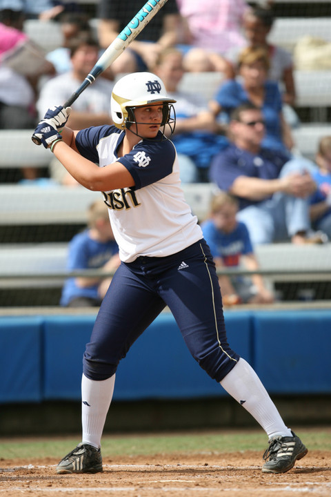 Notre Dame could only muster two hits against the top-ranked Crimson Tide on Friday.