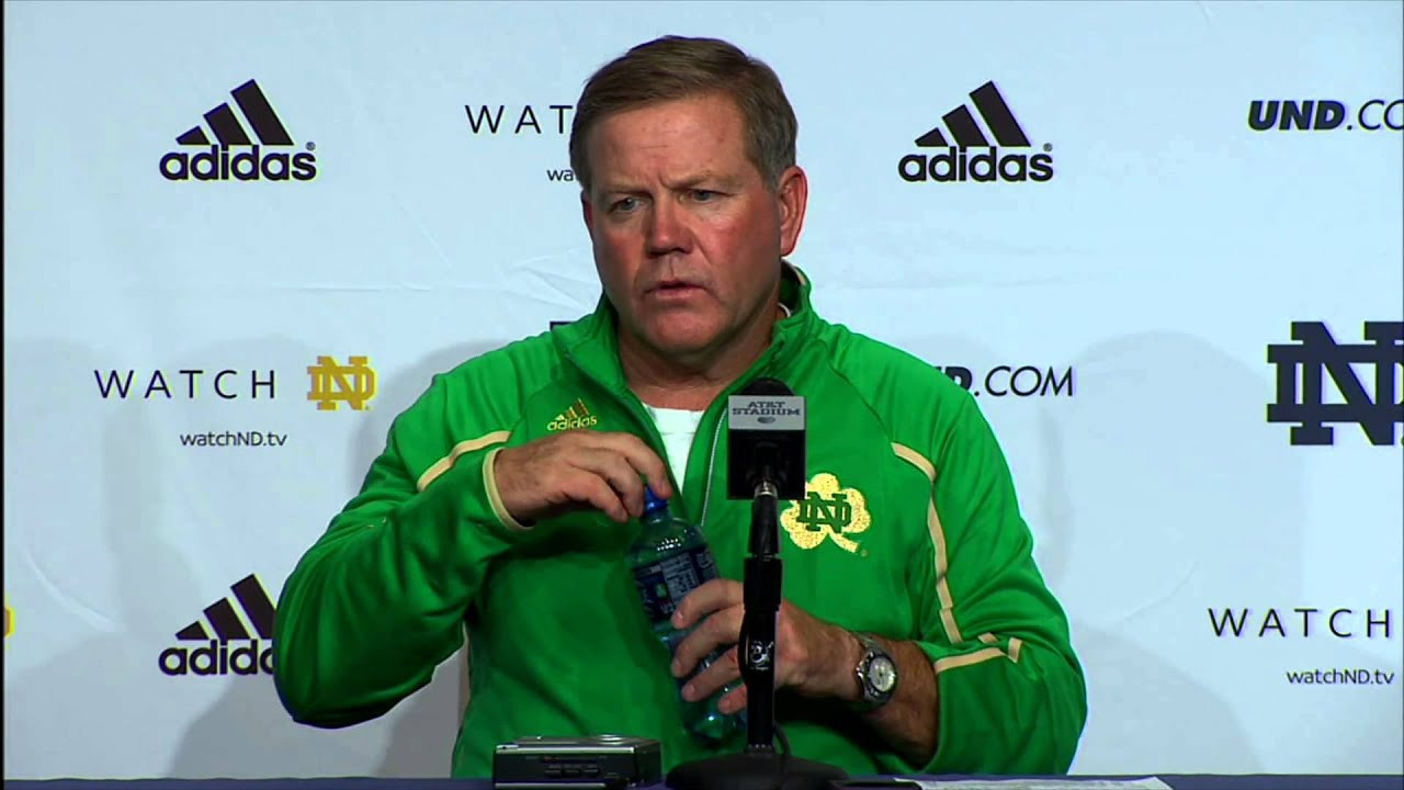 Brian Kelly Arizona State Post-Game Press Conference - Notre Dame Football